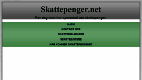 What Skattepenger.net website looked like in 2018 (5 years ago)