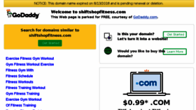 What Shiftshopfitness.com website looked like in 2018 (5 years ago)