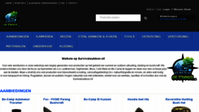 What Survivaloutdoor.nl website looked like in 2018 (5 years ago)