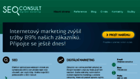 What Seoconsult.cz website looked like in 2018 (5 years ago)