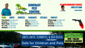 What Suncoastpestcontrol.com website looked like in 2018 (5 years ago)