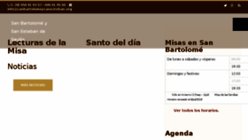 What Sanbartolomeysanesteban.org website looked like in 2018 (5 years ago)
