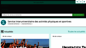 What Siuaps.univ-rennes.fr website looked like in 2018 (5 years ago)