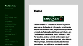 What Snookerclube.com.br website looked like in 2018 (5 years ago)