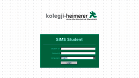 What Sims.kolegji-heimerer.eu website looked like in 2018 (5 years ago)