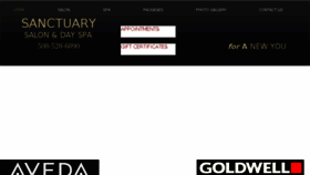 What Sanctuarysalons.com website looked like in 2018 (5 years ago)
