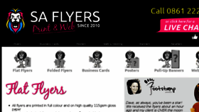 What Saflyers.co.za website looked like in 2018 (5 years ago)