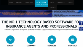 What Softechcorporation.com website looked like in 2018 (5 years ago)