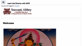 What Safe-sravastiabbey.org website looked like in 2018 (5 years ago)