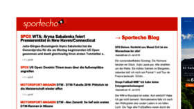 What Sportecho.de website looked like in 2018 (5 years ago)