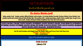 What Sattamatkajodi.in website looked like in 2018 (5 years ago)