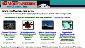 What Skimountaineer.com website looked like in 2018 (5 years ago)