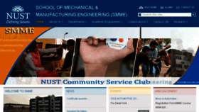What Smme.nust.edu.pk website looked like in 2018 (5 years ago)