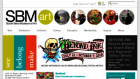 What Southbendart.org website looked like in 2018 (5 years ago)