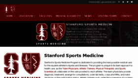 What Stanfordsportsmedicine.com website looked like in 2018 (5 years ago)