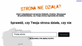 What Stronaniedziala.pl website looked like in 2018 (5 years ago)