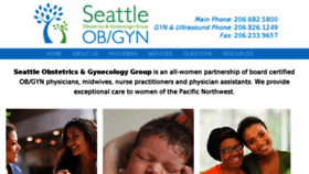 What Seaobgyn.com website looked like in 2018 (5 years ago)