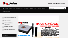 What Singmasters.com website looked like in 2018 (5 years ago)