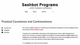 What Seshbot.com website looked like in 2018 (5 years ago)