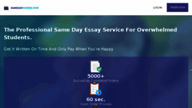 What Samedaypapers.com website looked like in 2018 (5 years ago)