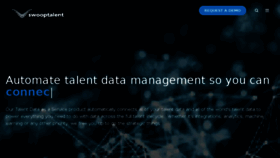 What Swooptalent.com website looked like in 2018 (5 years ago)