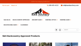 What Sandsarchery.com website looked like in 2018 (5 years ago)