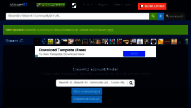 What Steamid.uk website looked like in 2018 (5 years ago)