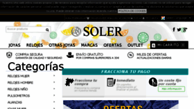 What Solerjoyeros.es website looked like in 2018 (5 years ago)