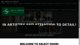 What Selectcustomdoor.com website looked like in 2018 (5 years ago)