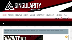 What Singularity.wtf website looked like in 2018 (5 years ago)