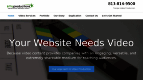 What Smuproductions.com website looked like in 2018 (5 years ago)