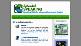 What Splendid-speaking.com website looked like in 2018 (5 years ago)