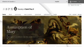 What Sspx.ca website looked like in 2018 (5 years ago)