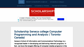 What Scholarship-grants.org website looked like in 2018 (5 years ago)