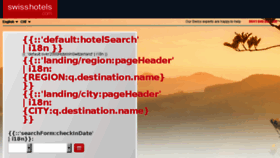 What Swisshotels.com website looked like in 2018 (5 years ago)