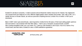 What Scarab13.com website looked like in 2018 (5 years ago)