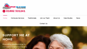 What Supportmeathome.co.uk website looked like in 2018 (5 years ago)