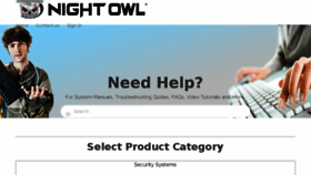 What Support.nightowlsp.com website looked like in 2018 (5 years ago)