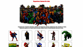 What Super-hero-games.com website looked like in 2018 (5 years ago)