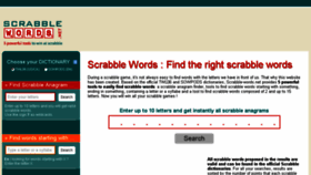 What Scrabble-words.net website looked like in 2018 (5 years ago)