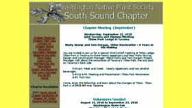 What Southsoundchapterwnps.org website looked like in 2018 (5 years ago)