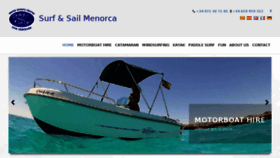 What Surfsailmenorca.com website looked like in 2018 (5 years ago)