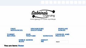 What Sabrinasorganizing.com website looked like in 2018 (5 years ago)