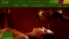 What Sonnhof-ayurveda.at website looked like in 2018 (5 years ago)