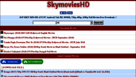 What Skymovieshd.xyz website looked like in 2018 (5 years ago)
