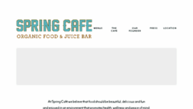 What Springcafe.org website looked like in 2018 (5 years ago)