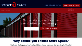 What Storespace.com website looked like in 2018 (5 years ago)