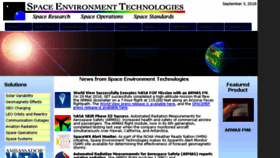 What Spacenvironment.net website looked like in 2018 (5 years ago)