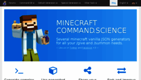 What Shop.minecraftcommand.science website looked like in 2018 (7 years ago)