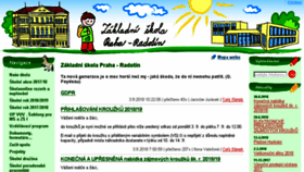 What Skola-radotin.cz website looked like in 2018 (5 years ago)